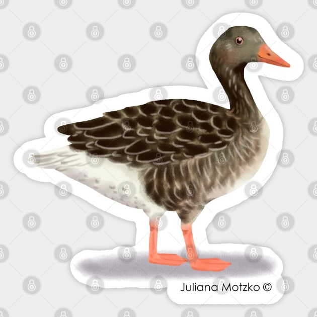 Goose Sticker by julianamotzko